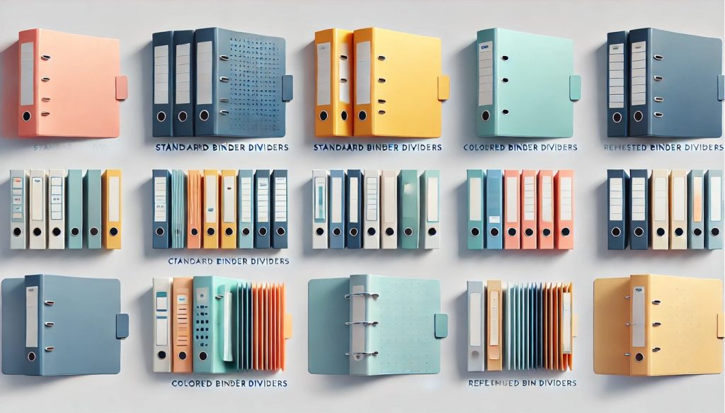 바인더 디바이더의 종류