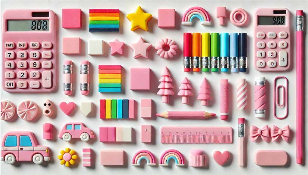 어린이용 지우개 종류